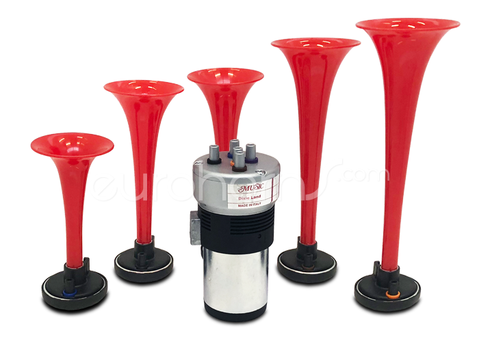 Eurohorns specialized in everything that makes noise. Horns, Air horns,  bike horns, sirens and more - Eurohorns