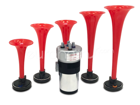 12v Dixieland melody air horns - Eurohorns