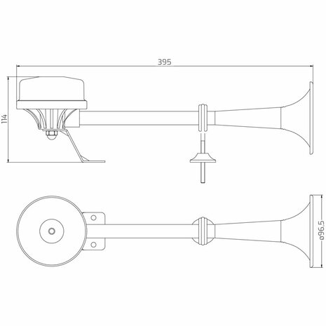 12v Marine Horn high tone 