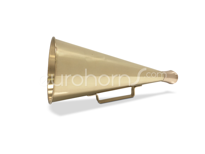brass polished megaphone, or call horn Eurohorns