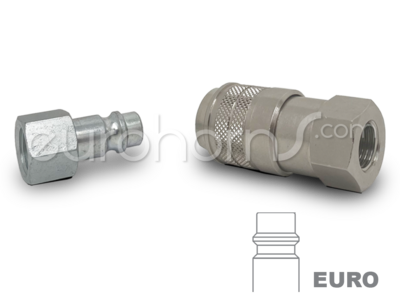 EURO Quick Connector 1/4 BSP Female to 1/4 BSP Female